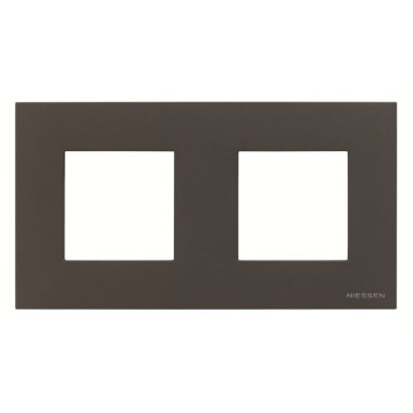 2CLA227200N1801 Рамка 2-постовая, серия Zenit, цвет антрацит