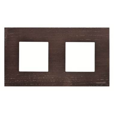 2CLA227200N2101 Рамка 2-постовая, серия Zenit, натуральное венге