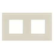 2CLA227200N3001 Рамка 2-постовая, серия Zenit, стекло белое