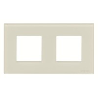 2CLA227200N3001 Рамка 2-постовая, серия Zenit, стекло белое
