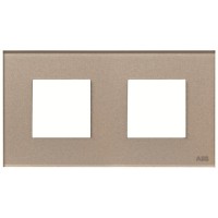2CLA227200N3901 Рамка 2-постовая, 2-модульная, серия Zenit, стекло Брызги шампанского