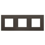 2CLA227310N1801 Рамка 3-постовая, (2+2+2)-модульная, базовая, серия Zenit, цвет антрацит