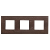 2CLA227300N2101 Рамка 3-постовая, серия Zenit, натуральное венге