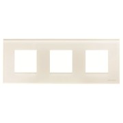 2CLA227300N3001 Рамка 3-постовая, серия Zenit, стекло белое