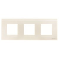 2CLA227300N3001 Рамка 3-постовая, серия Zenit, стекло белое