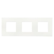 2CLA227310N1101 Рамка 3-постовая, базовая, с суппортом, серия Zenit, цвет альпийский белый