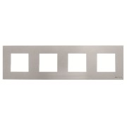 2CLA227400N1301 Рамка 4-постовая, серия Zenit, цвет серебристый