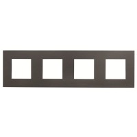 2CLA227410N1801 Рамка 3-постовая, (2+2+2+2)-модульная, базовая, серия Zenit, цвет антрацит