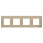 2CLA227400N1901 Рамка 4-постовая, серия Zenit, цвет шампань