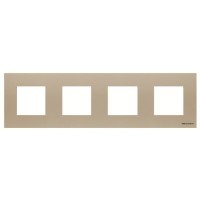 2CLA227410N1901 Рамка 3-постовая, (2+2+2+2)-модульная, базовая, серия Zenit, цвет шампань
