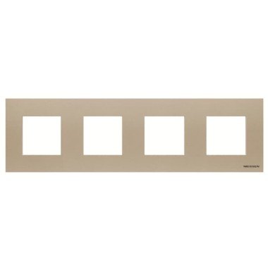 2CLA227410N1901 Рамка 3-постовая, (2+2+2+2)-модульная, базовая, серия Zenit, цвет шампань