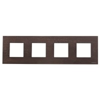 2CLA227400N2101 Рамка 4-постовая, серия Zenit, натуральное венге