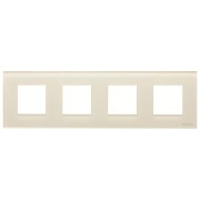 2CLA227400N3001 Рамка 4-постовая, серия Zenit, стекло белое