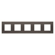 2CLA227500N1801 Рамка 5-постовая, 2-модульная, серия Zenit, цвет антрацит