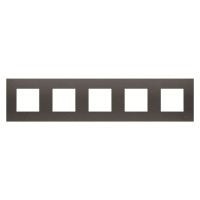 2CLA227500N1801 Рамка 5-постовая, 2-модульная, серия Zenit, цвет антрацит