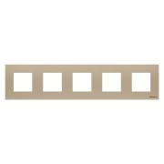 2CLA227500N1901 Рамка 5-постовая, 2-модульная, серия Zenit, цвет шампань