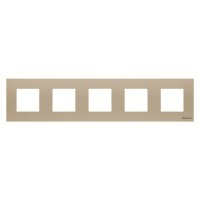 2CLA227500N1901 Рамка 5-постовая, 2-модульная, серия Zenit, цвет шампань