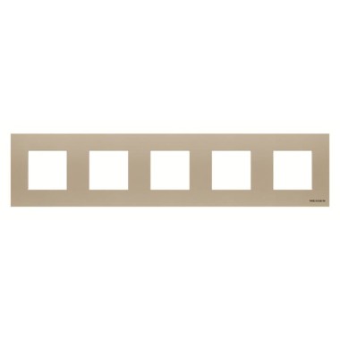 2CLA227500N1901 Рамка 5-постовая, 2-модульная, серия Zenit, цвет шампань