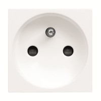 2CLA228700N1101 Розетка французского стандарта с центральным контактом заземления, со шторками, 16А / 250 В, серия Zenit, цвет альпийский белый