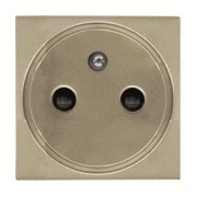 2CLA228700N1901 Розетка французского стандарта с центральным контактом заземления, со шторками, 16А / 250 В, серия Zenit, цвет шампань