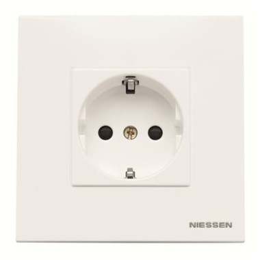 2CLA228820N1101 Розетка SCHUKO с заземлением, со шторками, в сборе, 16А / 250В, серия Zenit, цвет альпийский белый 2CLA228820N1101 Розетка SCHUKO с заземлением, со шторками, в сборе, 16А / 250В, серия Zenit, цвет альпийский белый