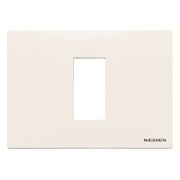 2CLA247100N1101 Рамка итальянского стандарта на 1 модуль, серия Zenit, цвет альпийский белый