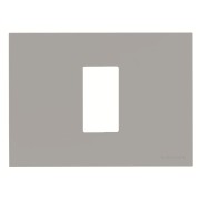 2CLA247100N1301 Рамка итальянского стандарта на 1 модуль, серия Zenit, цвет серебристый