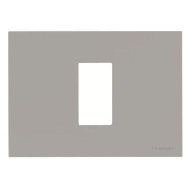 2CLA247100N1301 Рамка итальянского стандарта на 1 модуль, серия Zenit, цвет серебристый