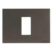 2CLA247100N1801 Рамка итальянского стандарта на 1 модуль, серия Zenit, цвет антрацит