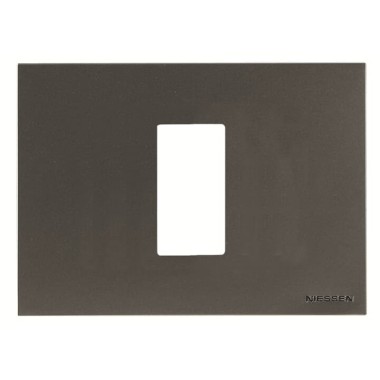 2CLA247100N1801 Рамка итальянского стандарта на 1 модуль, серия Zenit, цвет антрацит