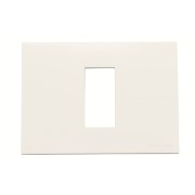 2CLA247110N1101 Рамка итальянского стандарта 3M, 1-модульная, базовая, серия Zenit, цвет альпийский белый