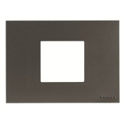 2CLA247200N1801 Рамка итальянского стандарта на 2 модуля, серия Zenit, цвет антрацит