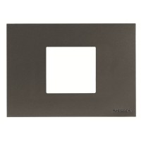 2CLA247200N1801 Рамка итальянского стандарта на 2 модуля, серия Zenit, цвет антрацит