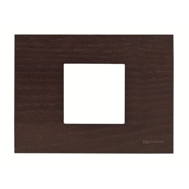 2CLA247200N2101 Рамка итальянского стандарта 3M, 2-модульная, базовая, серия Zenit, цвет натуральное дерево венге