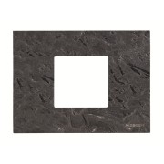 2CLA247200N2201 Рамка итальянского стандарта 3M, 2-модульная, базовая, серия Zenit, цвет натуральный сланец