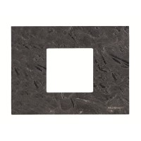 2CLA247200N2201 Рамка итальянского стандарта 3M, 2-модульная, базовая, серия Zenit, цвет натуральный сланец