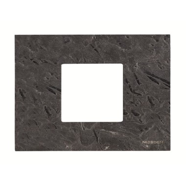 2CLA247200N2201 Рамка итальянского стандарта 3M, 2-модульная, базовая, серия Zenit, цвет натуральный сланец