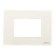 2CLA247300N1101 Рамка итальянского стандарта на 3 модуля, серия Zenit, цвет альпийский белый