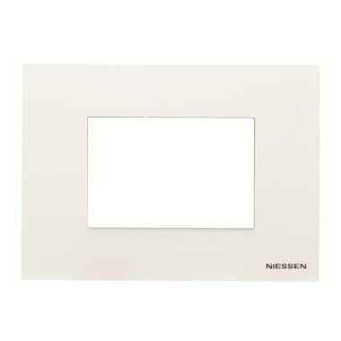 2CLA247300N1101 Рамка итальянского стандарта на 3 модуля, серия Zenit, цвет альпийский белый