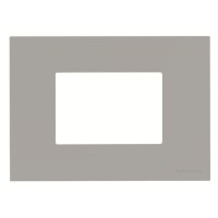 2CLA247300N1301 Рамка итальянского стандарта на 3 модуля, серия Zenit, цвет серебристый