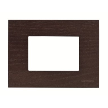 2CLA247300N2101 Рамка итальянского стандарта на 3 модуля, серия Zenit, натуральное венге