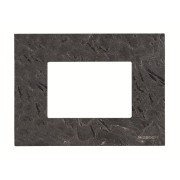 2CLA247300N2201 Рамка итальянского стандарта на 3 модуля, серия Zenit, натуральный сланец