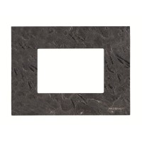 2CLA247300N2201 Рамка итальянского стандарта на 3 модуля, серия Zenit, натуральный сланец