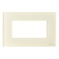 2CLA247400N3001 Рамка итальянского стандарта на 4 модуля, серия Zenit, стекло белое