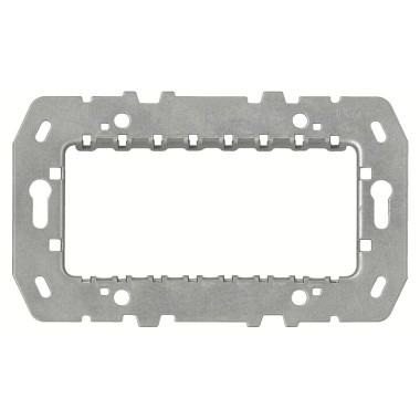 2CLA247490N1001 Суппорт стальной для рамок итальянского стандарта, на 4 модуля, без монтажных лапок