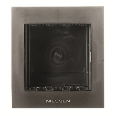 2CLA267200N1801 Цоколь для установки в мебель/перегородки на 2 модуля, серия Zenit, цвет антрацит