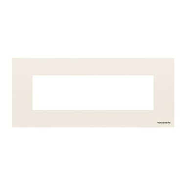 2CLA277700N1101 Рамка итальянского стандарта на 7 модулей, серия Zenit, цвет альпийский белый