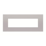 2CLA277700N1301 Рамка итальянского стандарта на 7 модулей, серия Zenit, цвет серебристый