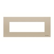 2CLA277700N1901 Рамка итальянского стандарта на 7 модулей, серия Zenit, цвет шампань