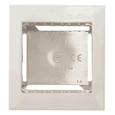 2CLA299110N1101 Цоколь для открытой установки на 1-2 модуля, с рамкой, серия Zenit, цвет альпийский белый